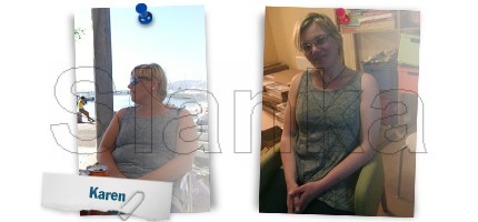 Karen Före och efter Slanka, Karen