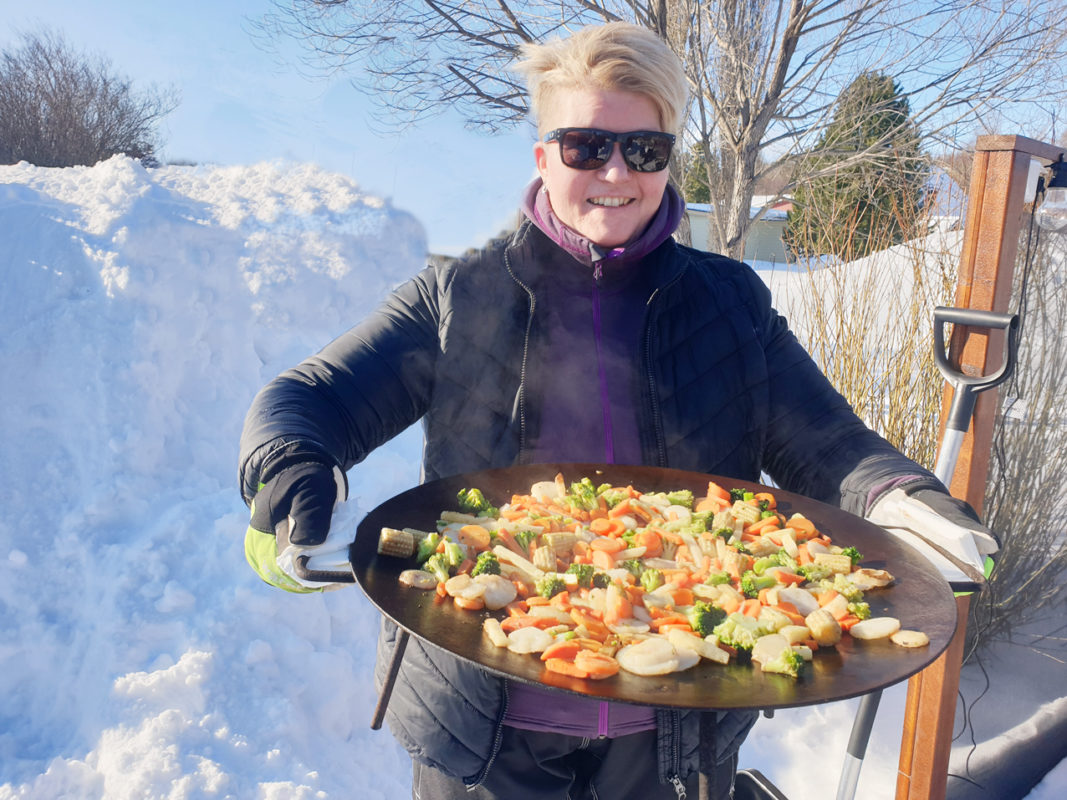 Nyttig mat utomhus med Slanka