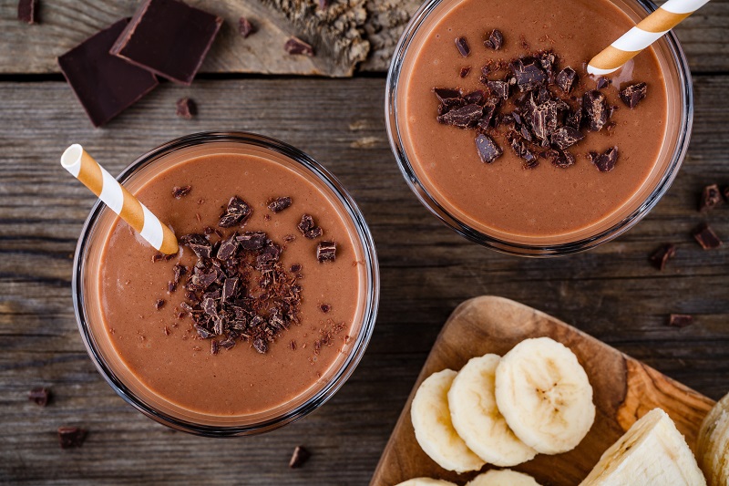 Varm smoothie med Choklad-banan